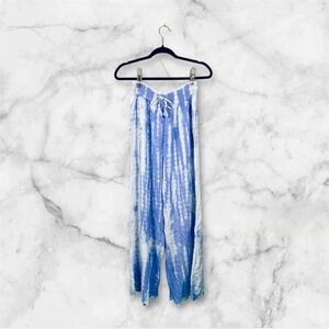 NWT Kiwi & Punch Miami purple tie dye wide leg pants size large